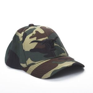 UT Longhorn Logo NCAA Black Embroidered Camouflage Baseball Cap NWT